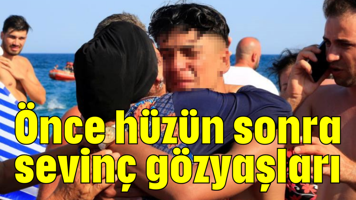 Önce hüzün sonra sevinç gözyaşları    