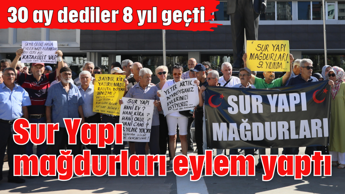 Sur Yapı mağdurları eylem yaptı       